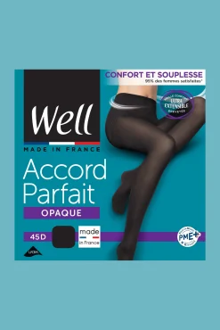 Collant Opaque 45D Accord Parfait - Noir