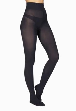 Collant Opaque 60D Éco-Responsable - Bleu profond