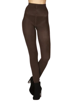 Collant Opaque 220D Laine Angora Allure d'Hiver - Chocolat