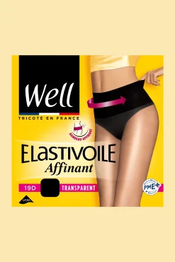 Collant Transparent 19D Elastivoile Affinant - Noir