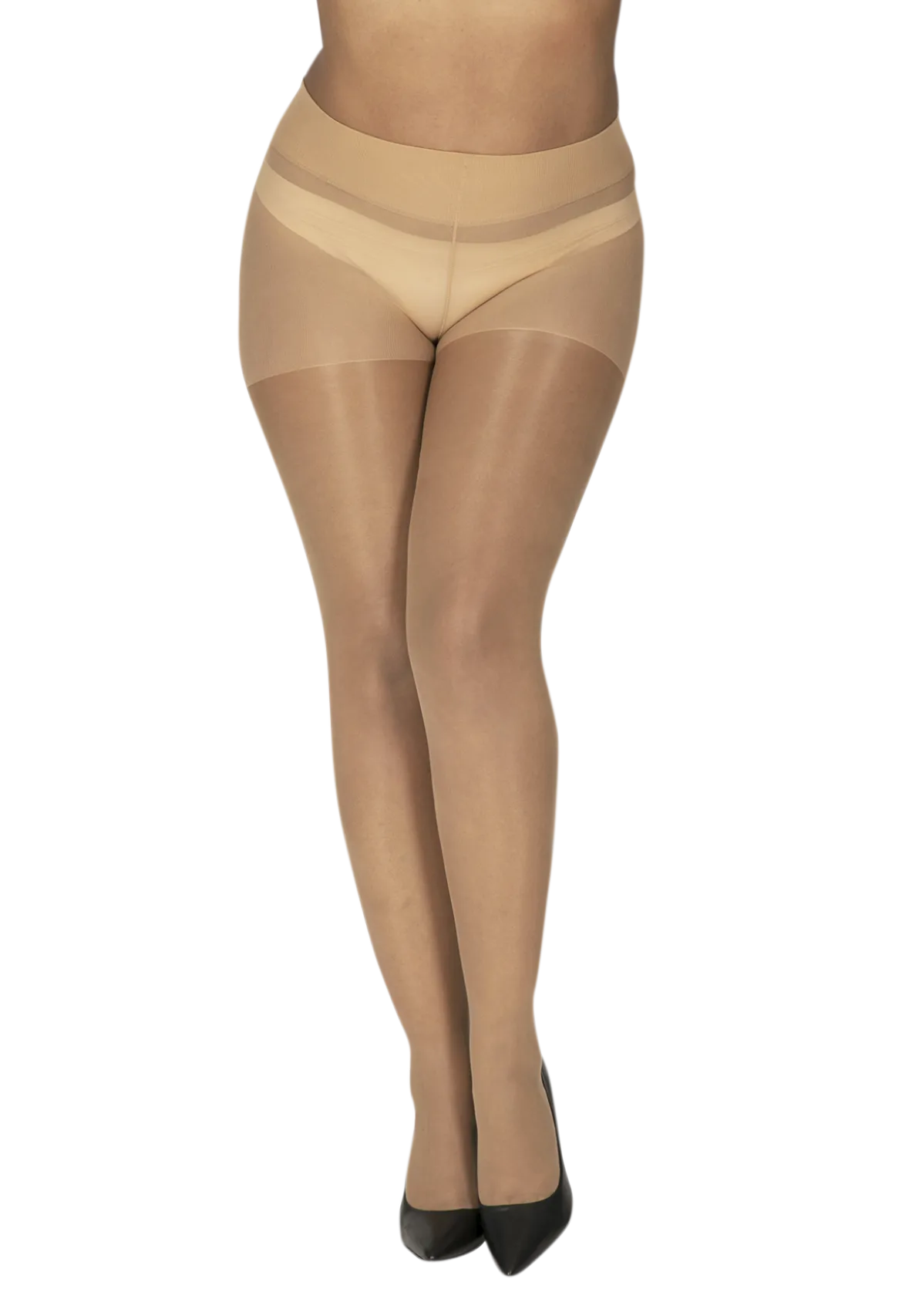 Collant Transparent 20D sur-mesure Morphologie - Beige lumineux