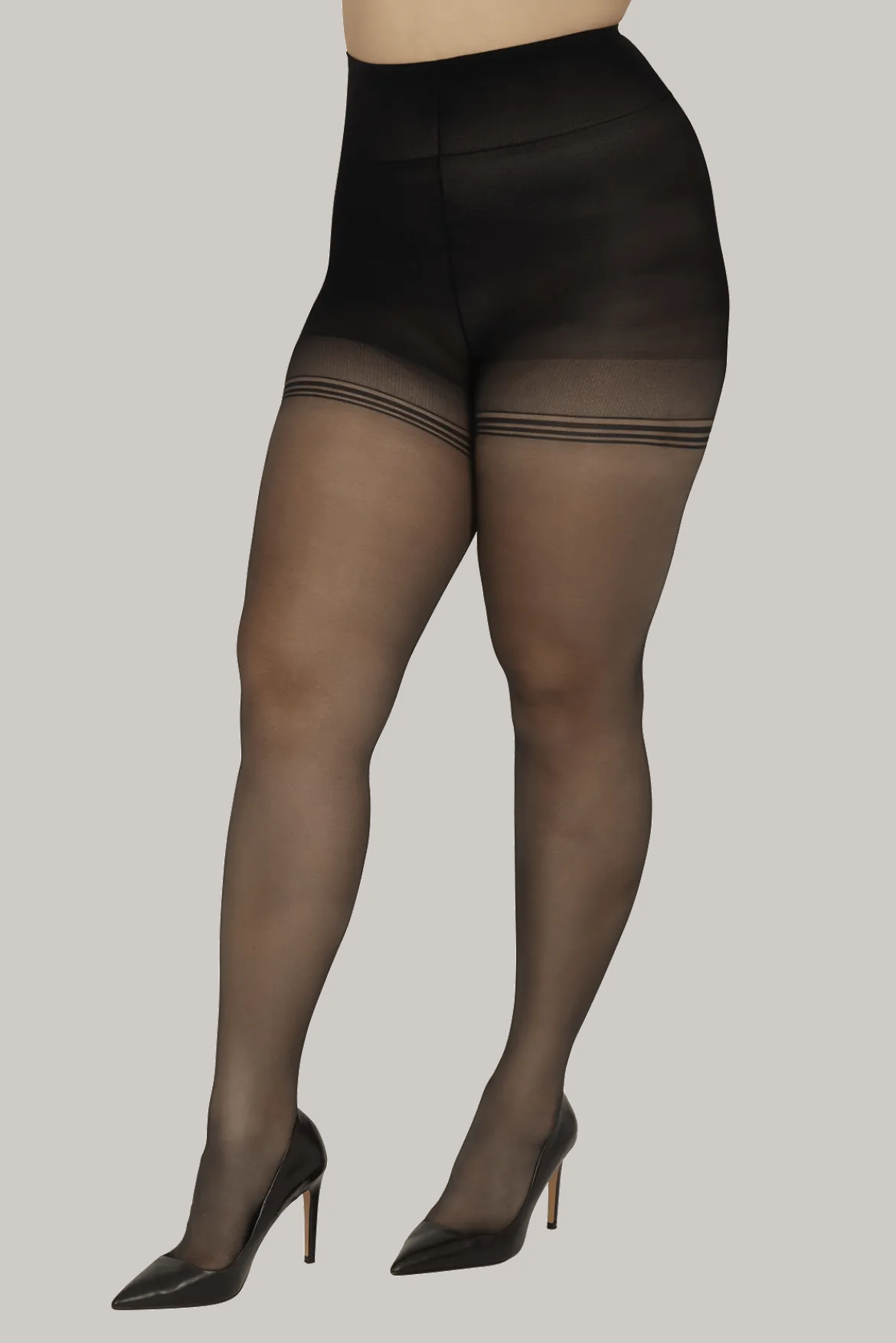 Collant Voile Galbant 22D Body Galbe - Noir