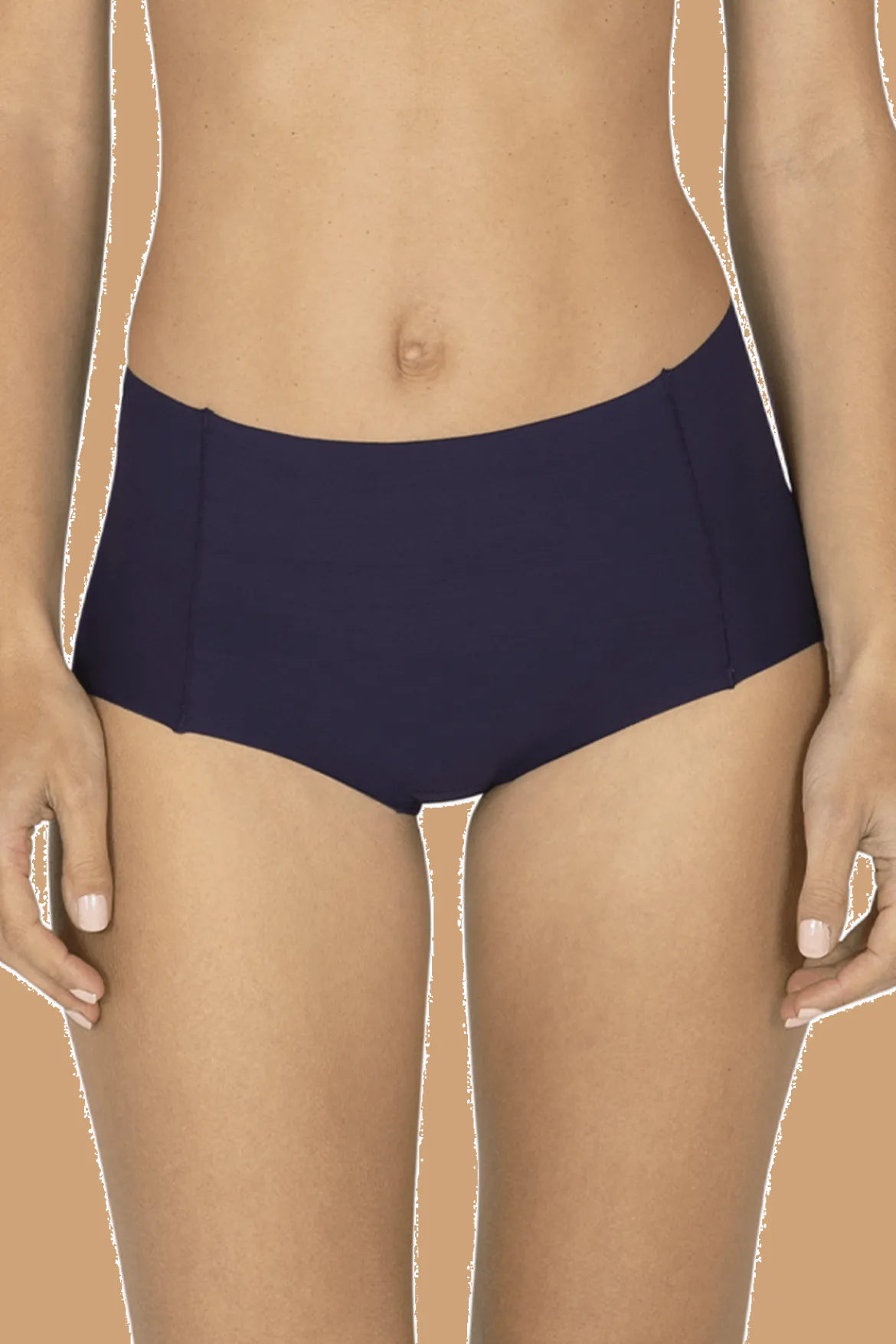 Culotte Haute Microfibre Invisi Galbe - Bleu nuit