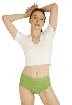 Duo Pop Lot de 2 Shortys - Vert éclatant / blanc