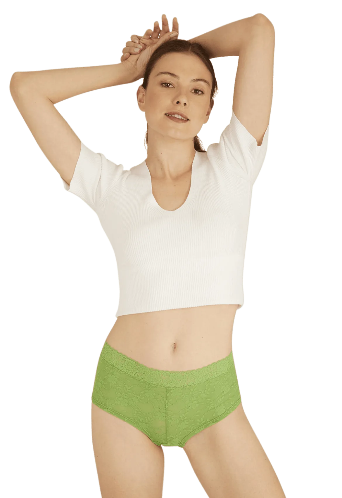 Duo Pop Lot de 2 Shortys - Vert éclatant / fuchsia