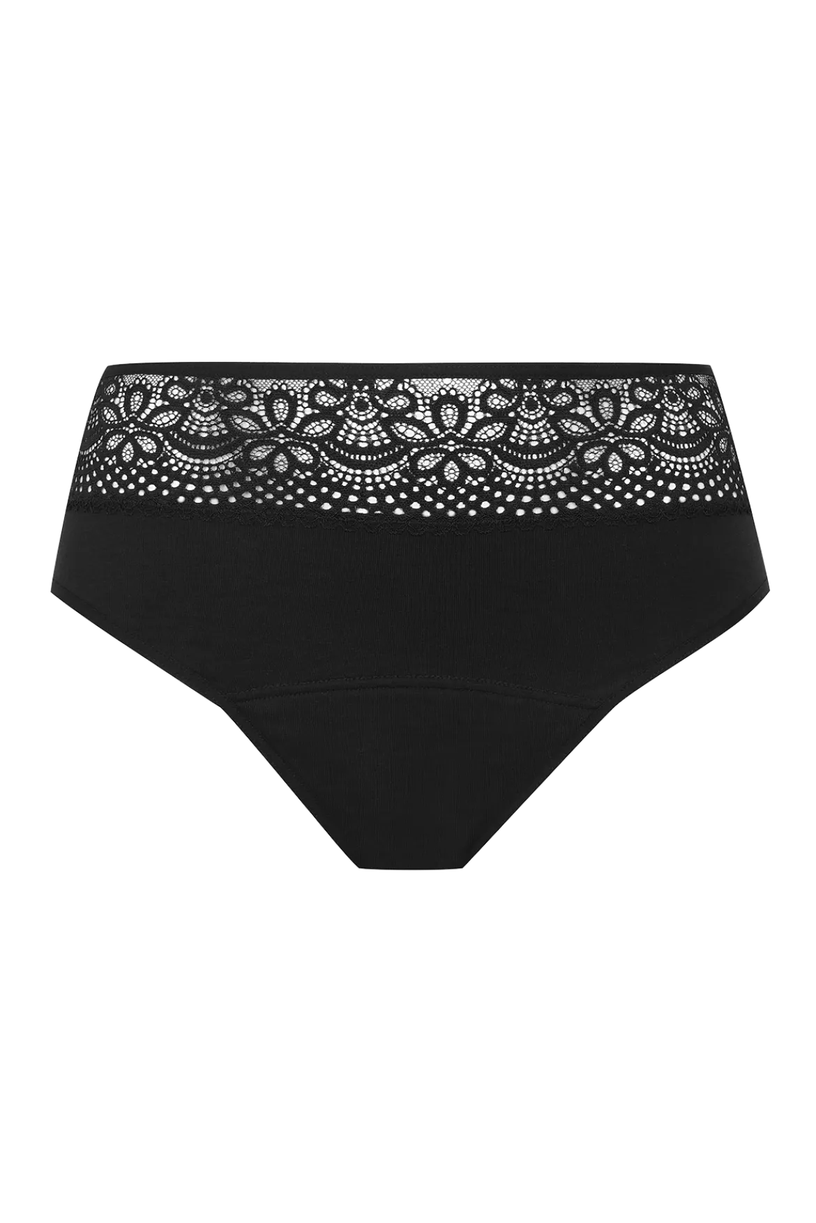 Flux Abondant - Culotte Menstruelle en coton Intimement WELL - Noir