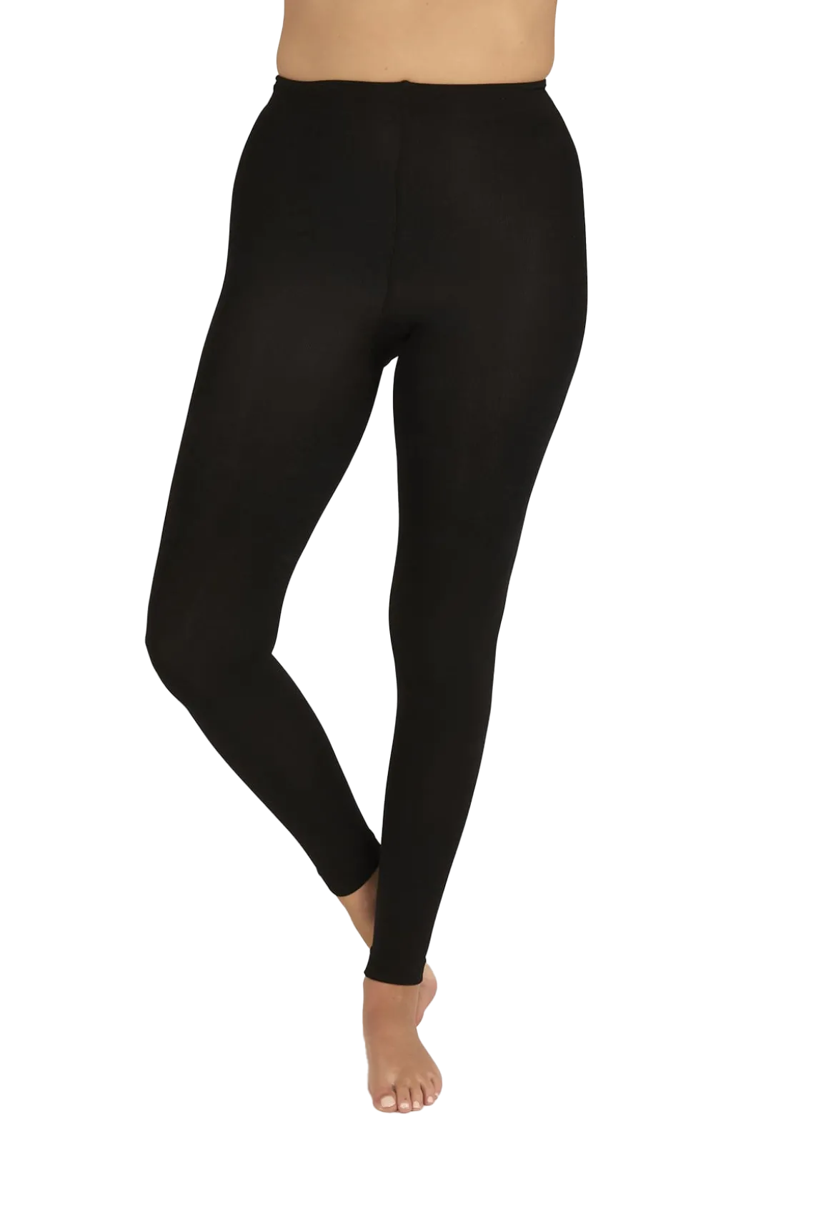 Legging ultra-opaque 100D Sensation Polaire - Noir ébène