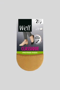 Lot de 2 paires de Protège-Pieds Le Classique - Naturel