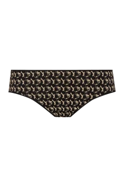 Lot de 3 slips en coton bio Intimement Bio - Graphique / noir / nude