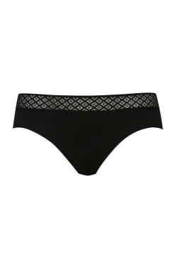Lot de 3 Slips - Trio Douceur Graphique - Noir