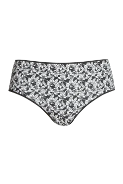 Lot de 3 Slips - Trio Imprimé Floral - Imprimé noir