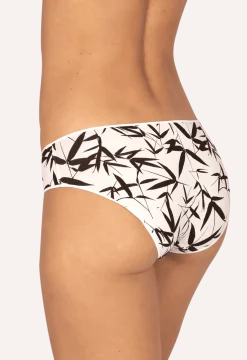 Lot de 3 Slips - Trio Imprimé Floral - Noir / imprimé nacre