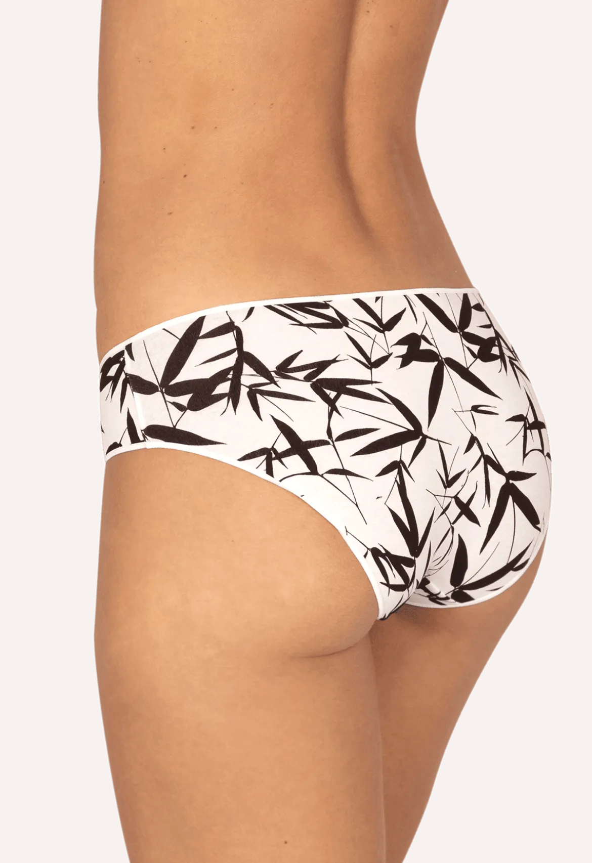 Lot de 3 Slips - Trio Imprimé Floral - Noir / imprimé nacre