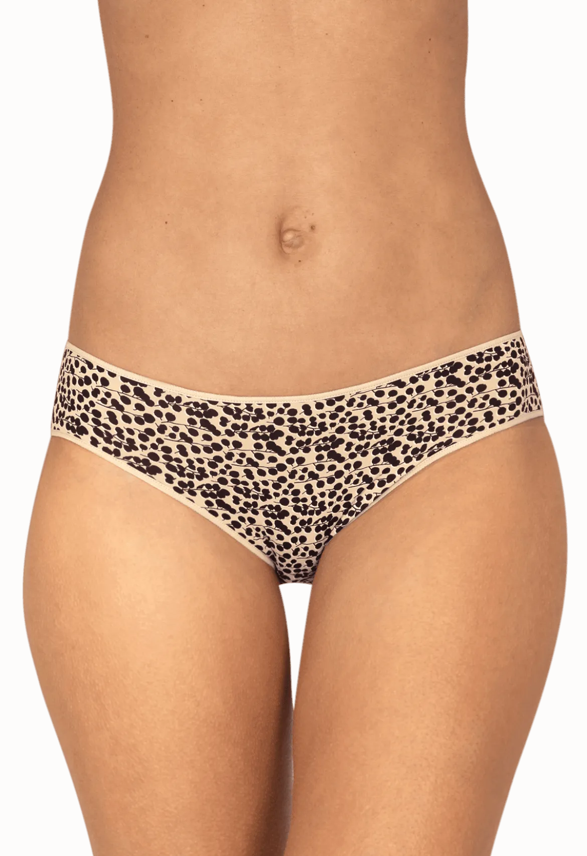 Lot de 3 Slips - Trio Imprimé invisible - Noir / imprimé nude / nude