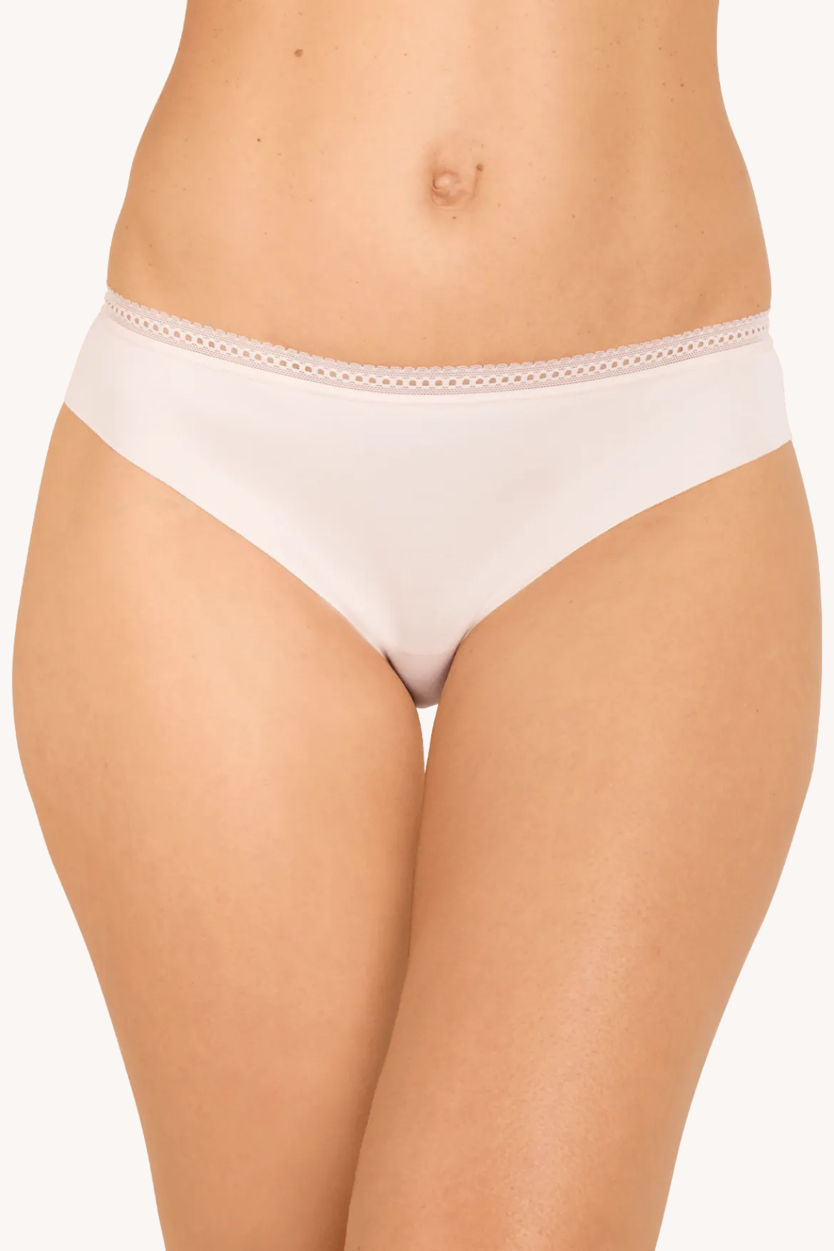 Lot de 3 Slips - Trio Invisible Modal - Rouge ardent / poudre / noir