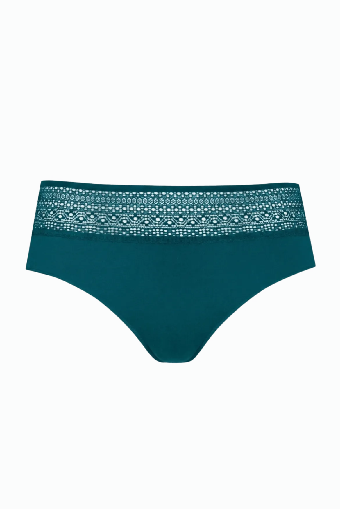 Lot de 3 Slips - Trio Modal - Vert paon / noir / soie