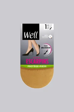 Protège-Pieds Spécial Escarpins Ultra échancré Patch Anti-glisse - Naturel