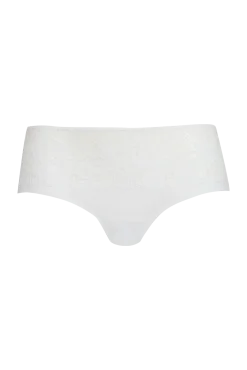 Shorty Résille Florale - Blanc