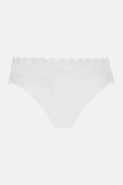 Slip brésilien Dentelle Audacieuse - Blanc