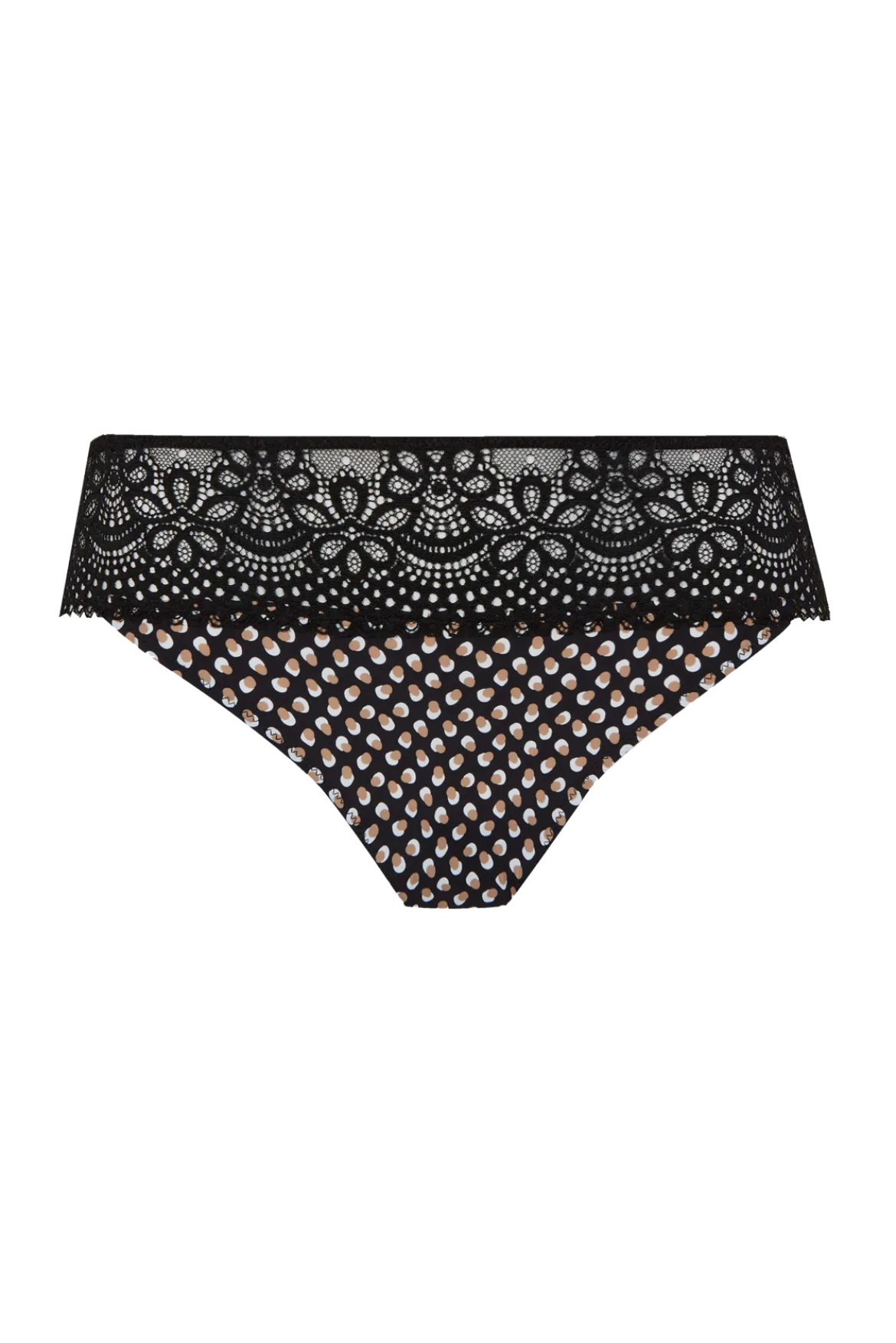 Slip brésilien dentelle et microfibre L'irrésistible - Bulles