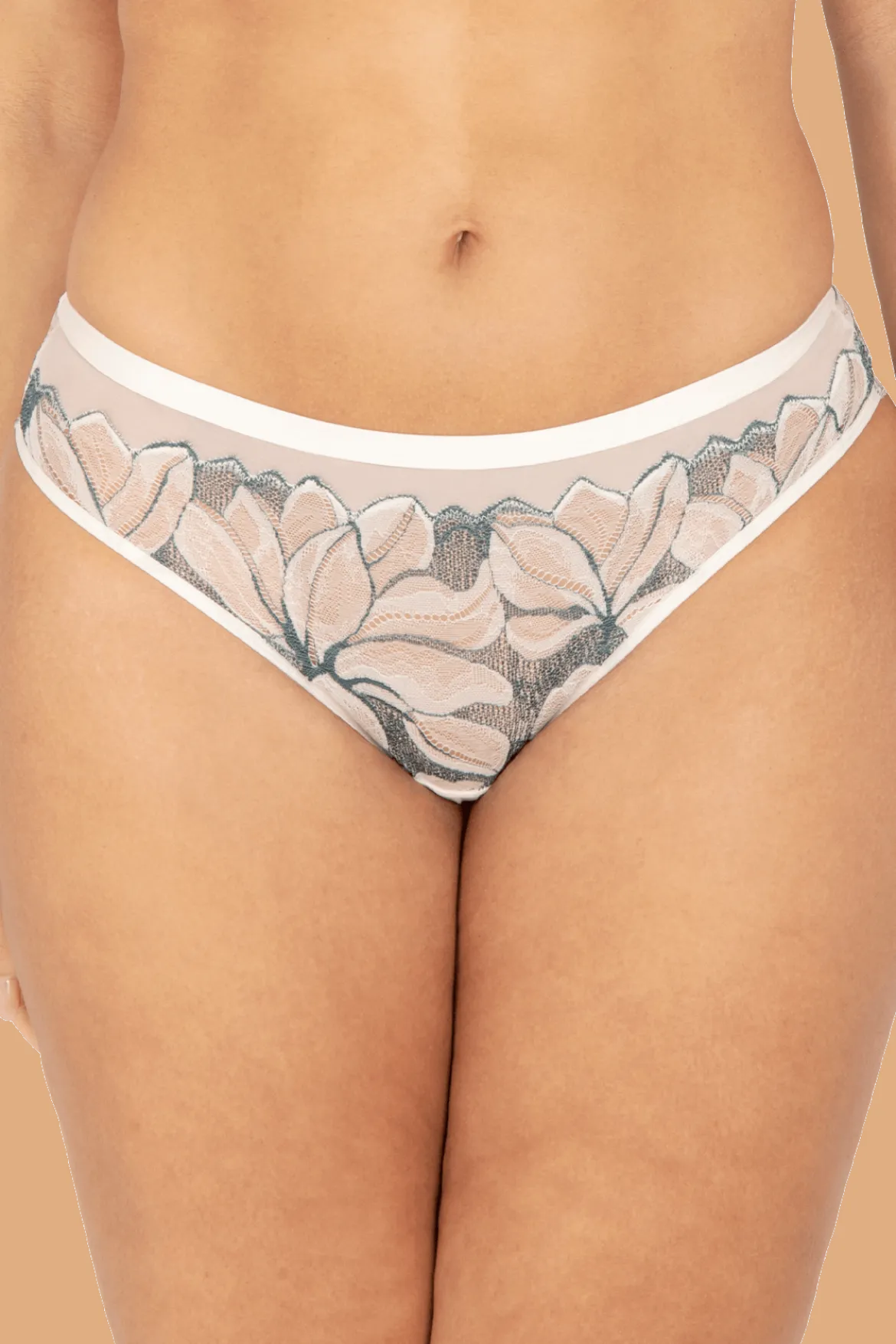 Slip Brésilien Nymphéas - Soie