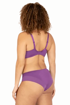 Slip Brésilien Tulle Design - Violet