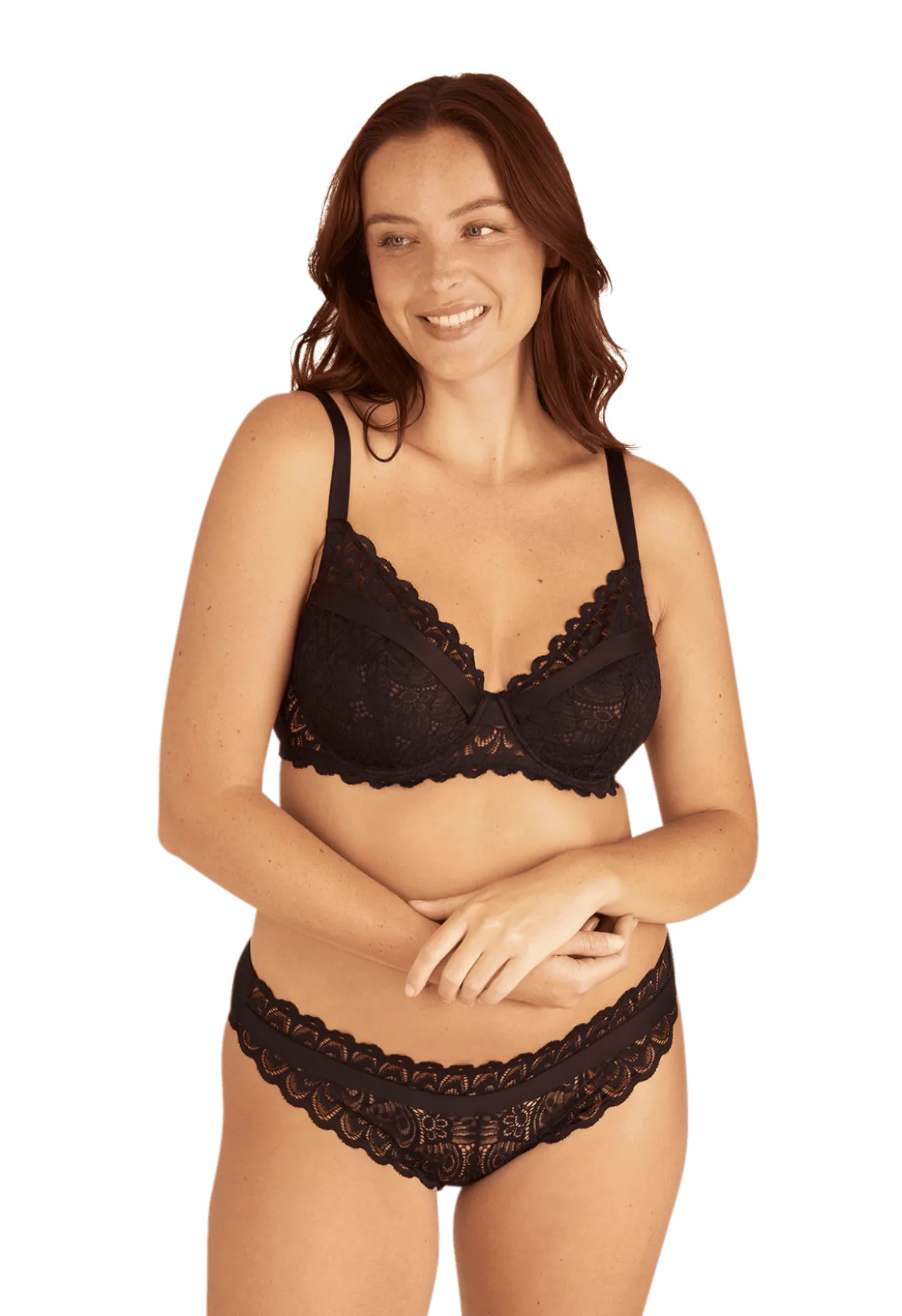 Slip Dentelle Audacieuse - Noir
