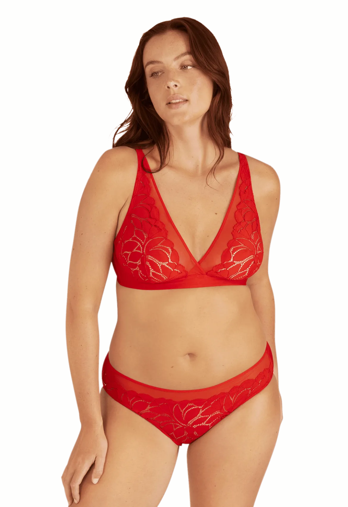 Slip Dentelle Prodigieuse - Rouge lumineux