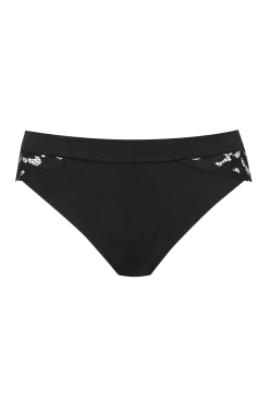 Slip en coton biologique Intimement Bio - Noir