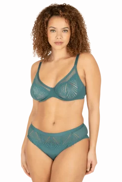Soutien-gorge à armatures Muse - Vert paon