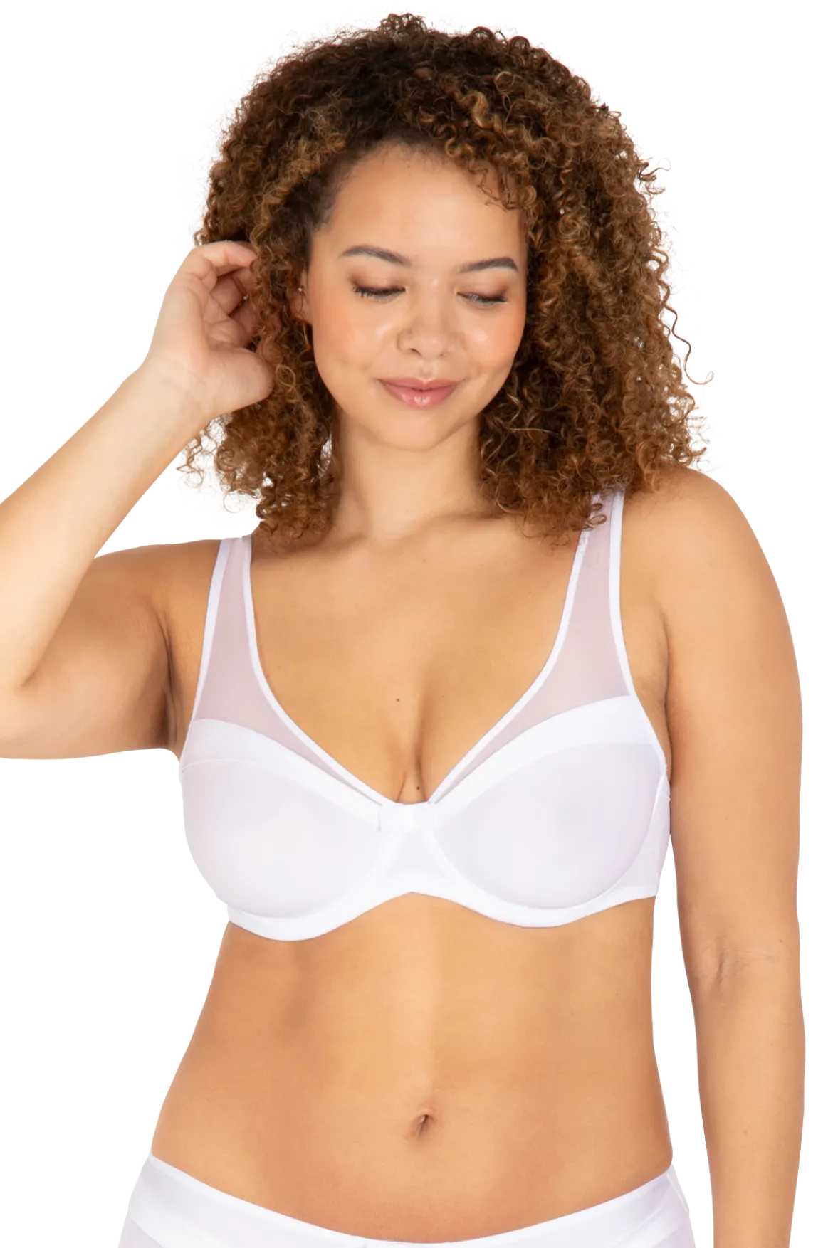 Soutien-gorge à armatures Tulle Design - Blanc