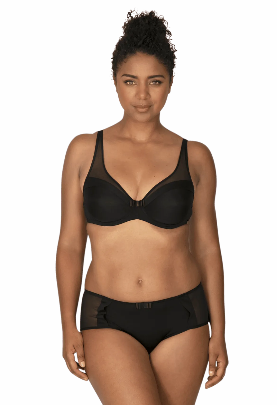 Soutien-gorge à armatures Tulle Design - Noir