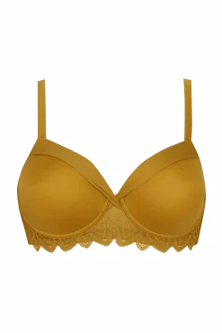 Soutien-gorge à armatures Vertige Drapé - Ocre