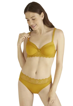 Soutien-gorge à armatures Vertige Drapé - Ocre
