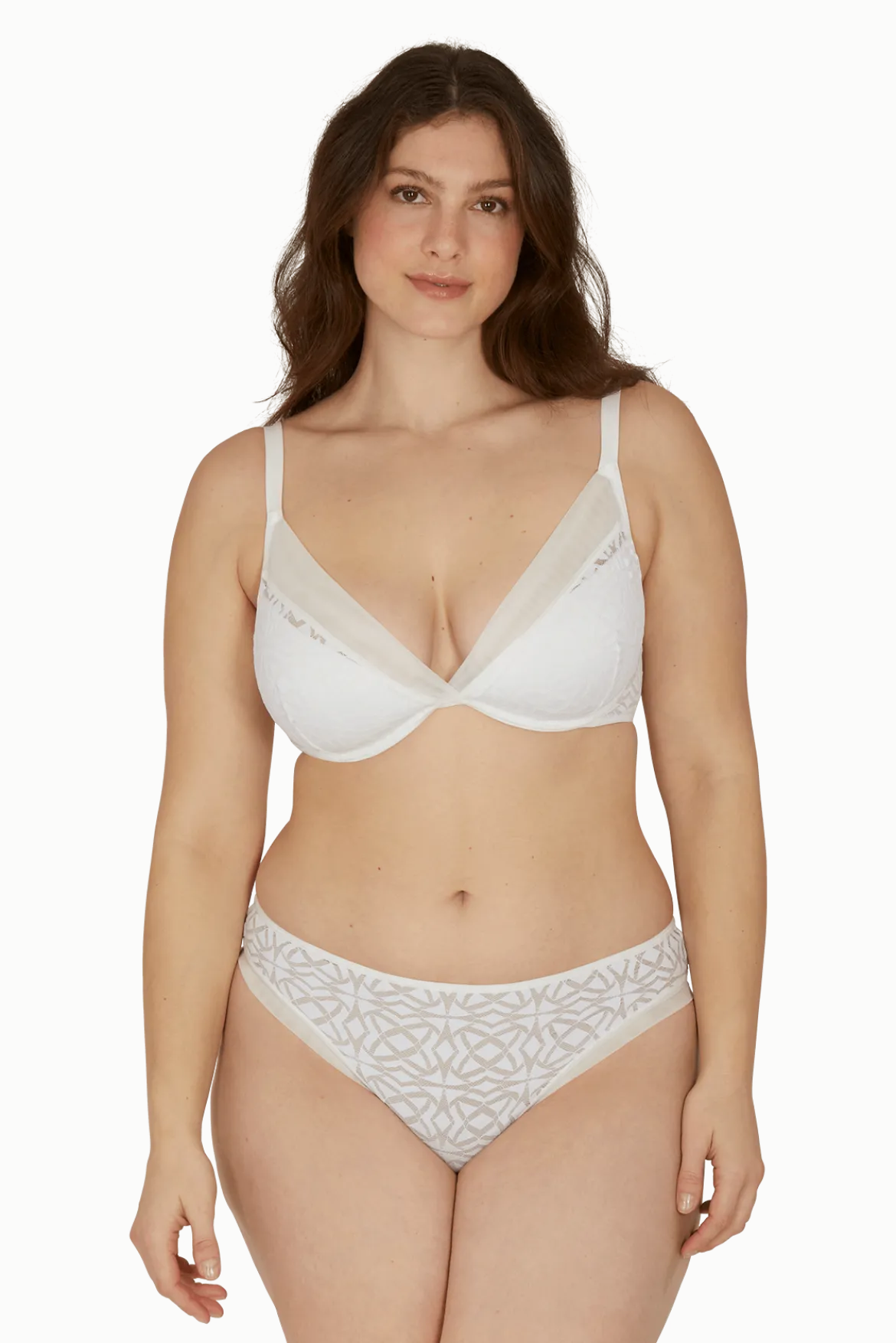Soutien-gorge à coques Equinoxe - Blanc naturel