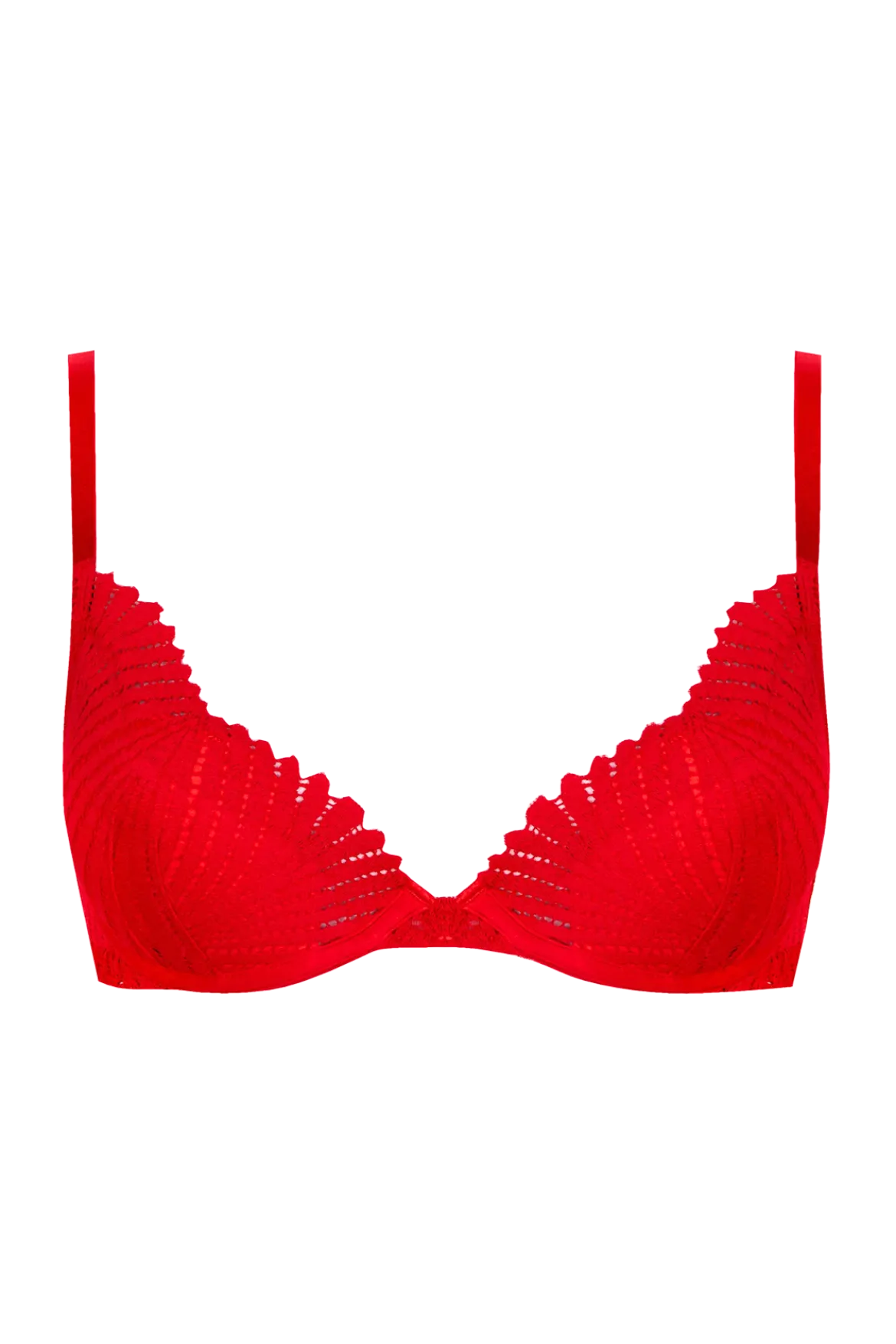 Soutien-gorge à coques Muse - Rouge ardent