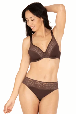 Soutien-gorge foulard à armatures L'irrésistible - Châtaigne