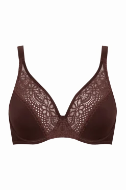 Soutien-gorge foulard à armatures L'irrésistible - Châtaigne