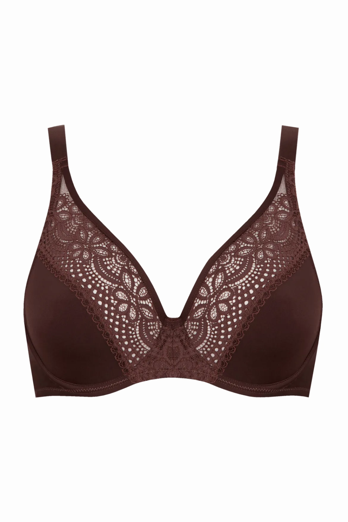 Soutien-gorge foulard à armatures L'irrésistible - Châtaigne