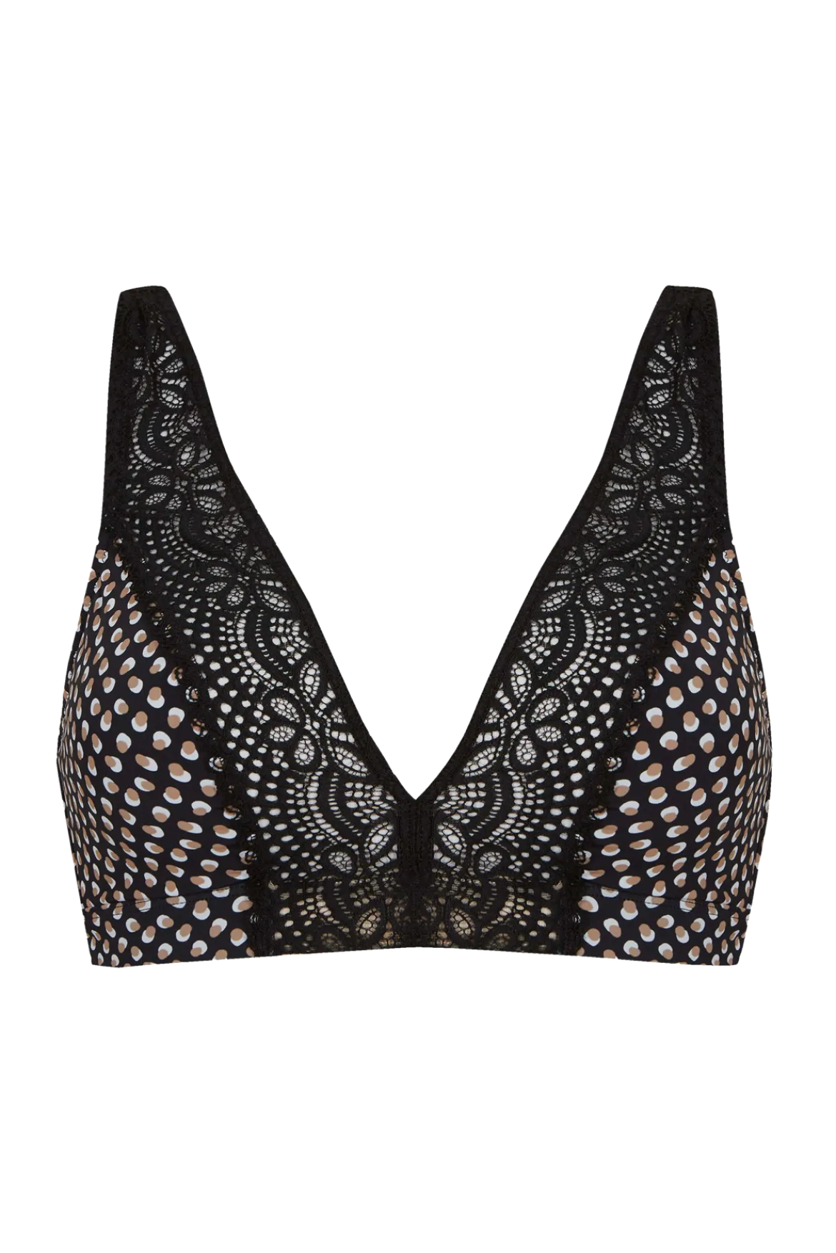 Soutien-gorge foulard sans armatures en dentelle et en microfibre L'irrésistible - Bulles