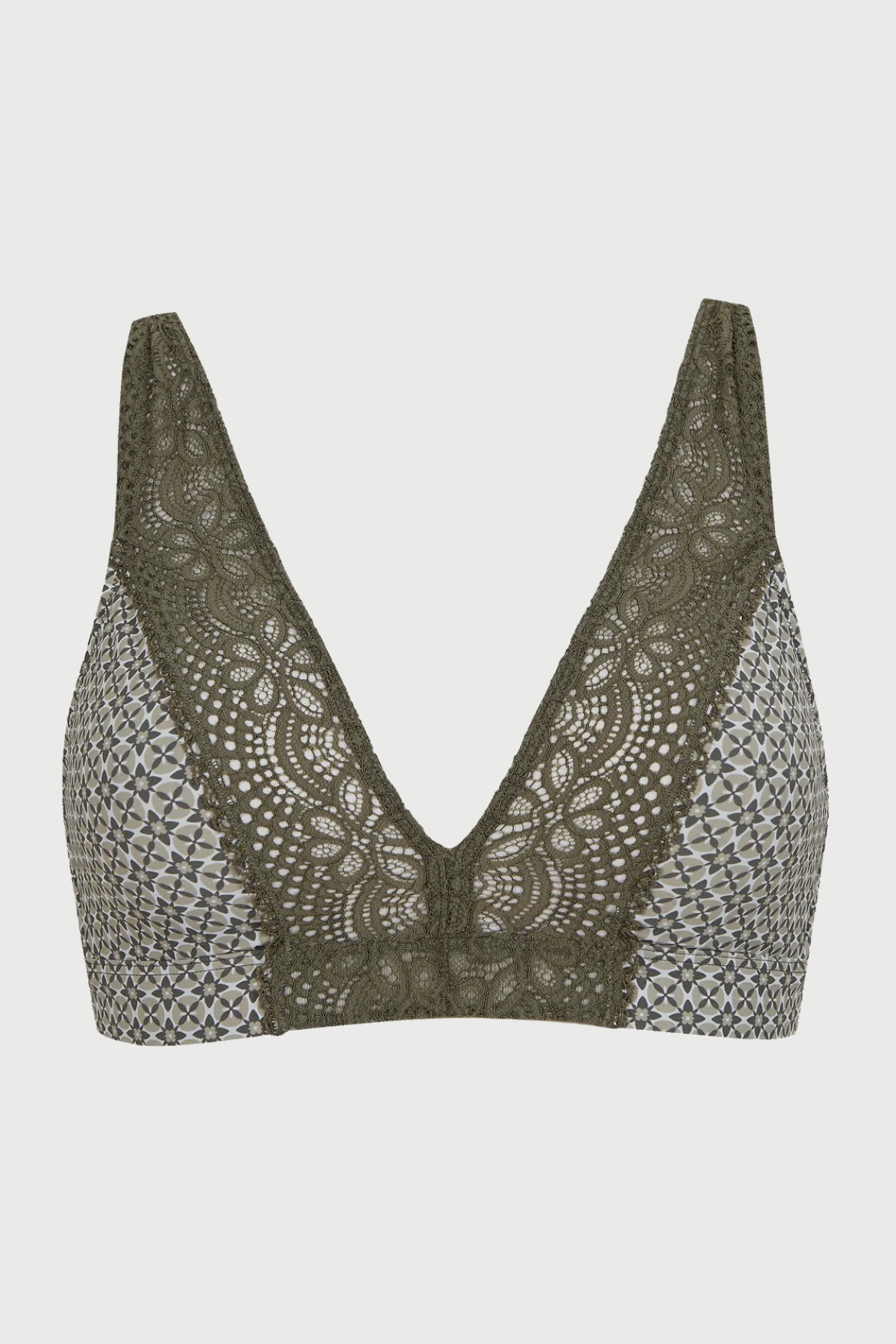 Soutien-gorge foulard sans armatures en dentelle et en microfibre L'irrésistible - Mosaique