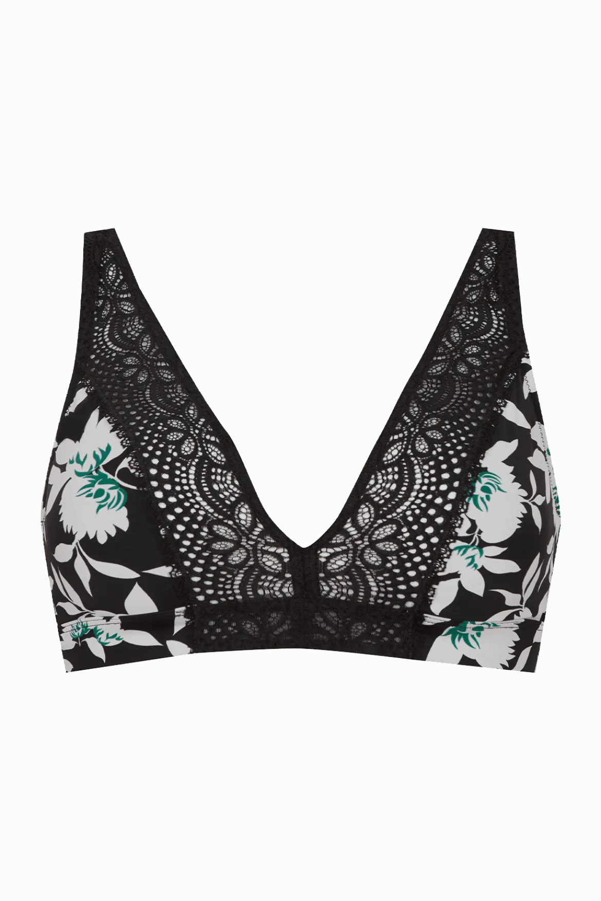 Soutien-gorge foulard sans armatures en dentelle et en microfibre L'irrésistible - Jasmin