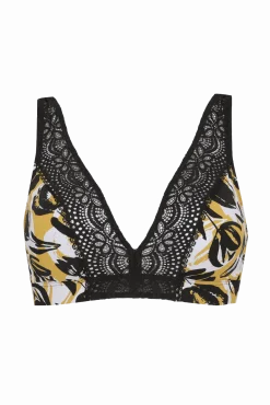 Soutien-gorge foulard sans armatures en dentelle et en microfibre L'irrésistible - Esquisse