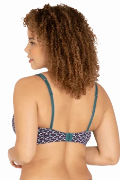 Soutien-gorge foulard sans armatures en dentelle et en microfibre L'irrésistible - Imprimé folk