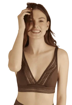 Soutien-gorge sans armatures Arty Graphik - Chocolat