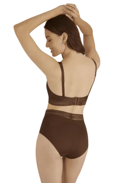 Soutien-gorge sans armatures Arty Graphik - Chocolat