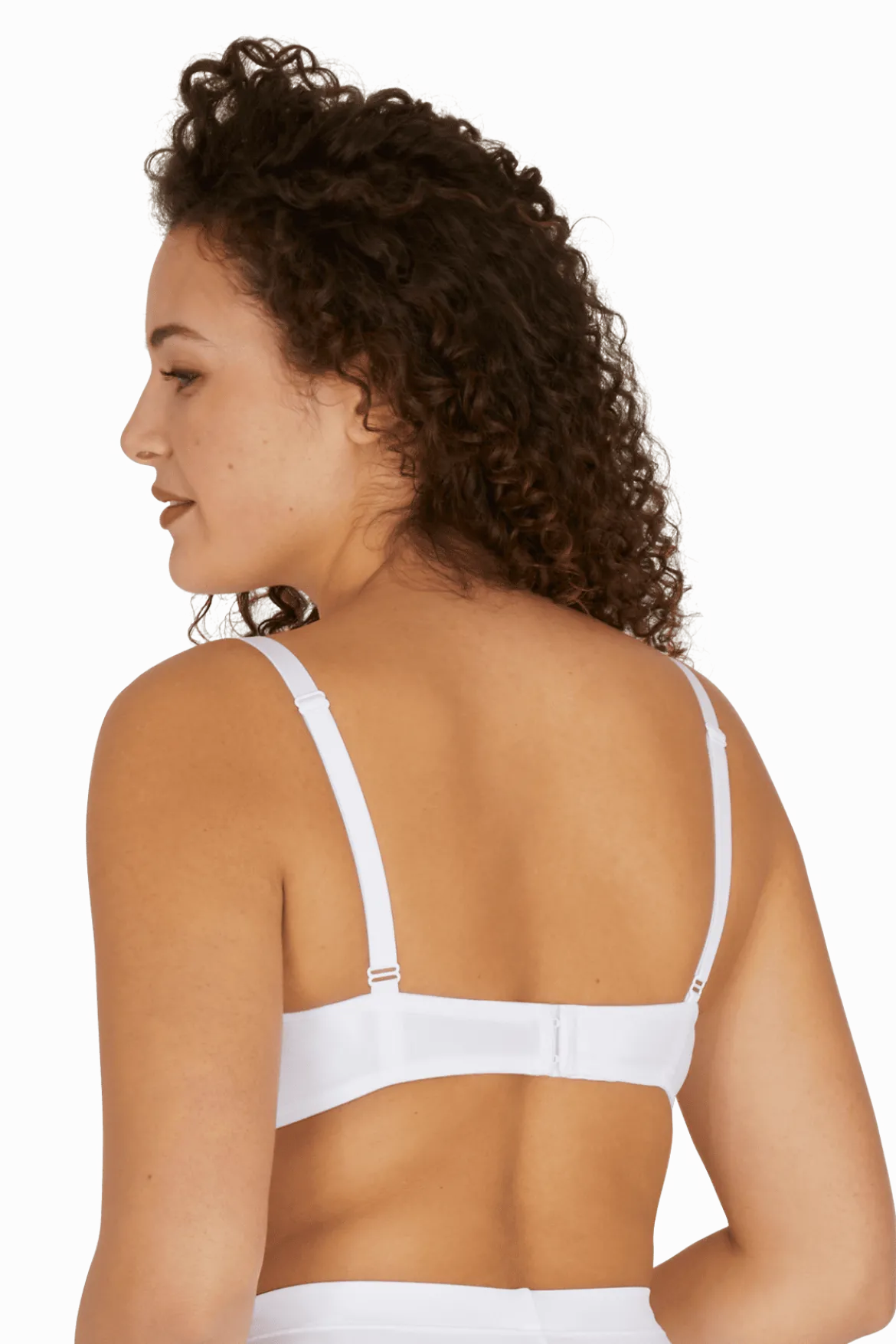 Soutien-gorge sans armatures basque dentelle Well Allure L'Elégante - Blanc