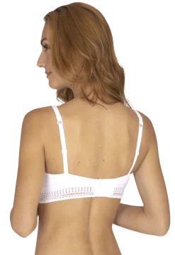 Soutien-gorge sans armatures coques souples Arty Graphik - Blanc