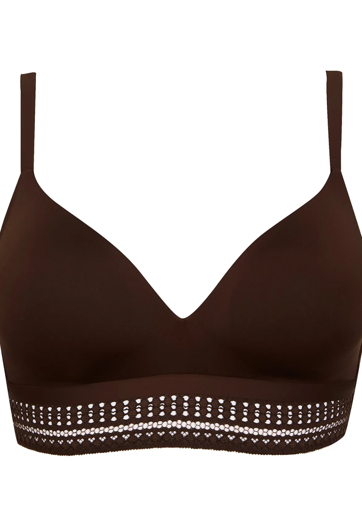 Soutien-gorge sans armatures coques souples Arty Graphik - Chocolat