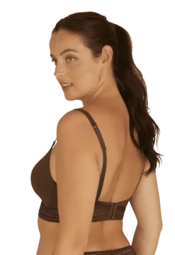 Soutien-gorge sans armatures coques souples Arty Graphik - Chocolat
